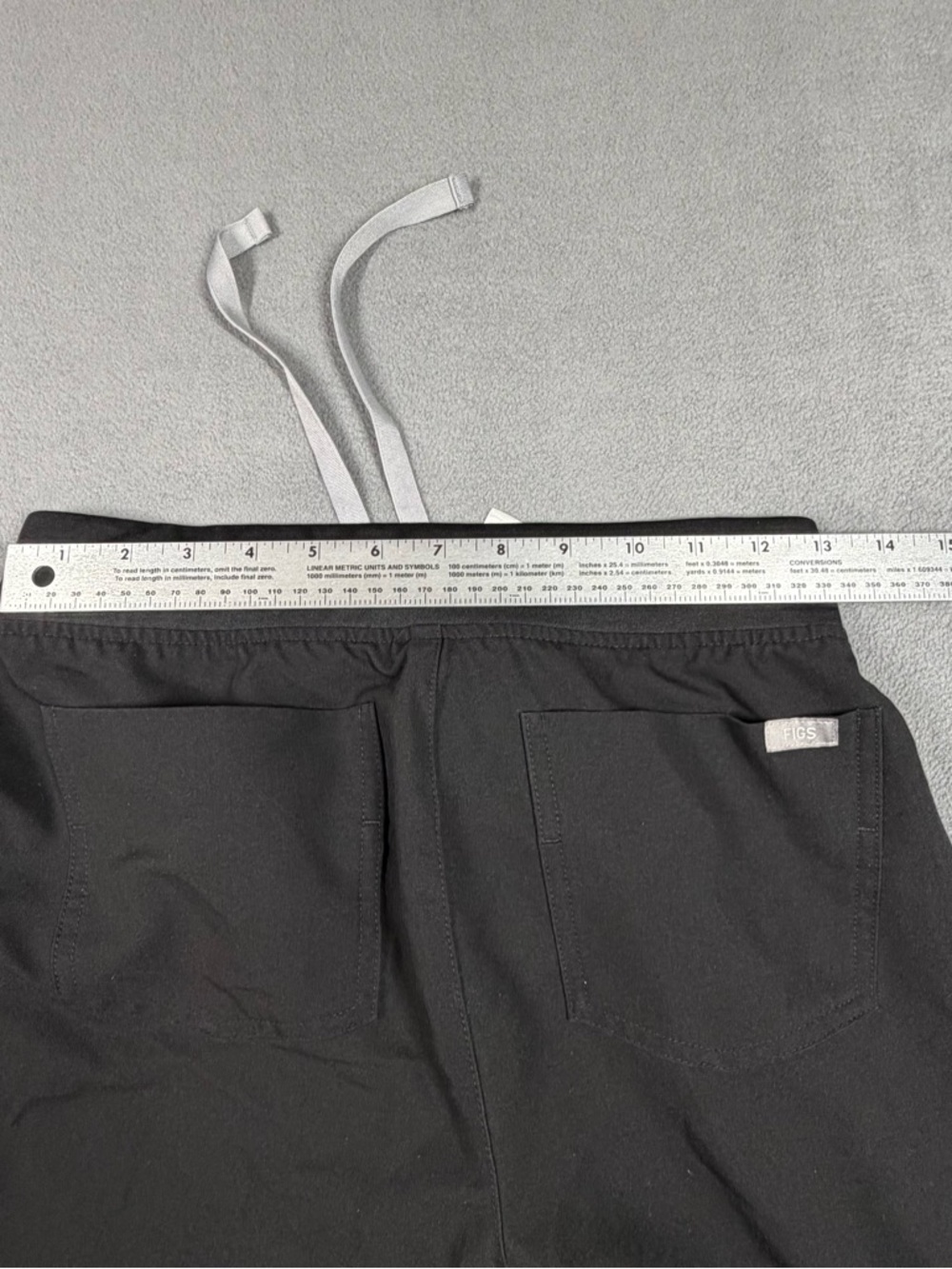 Figs Black Zamora Jogger Pants with Drawstring - Picture 6 of 9